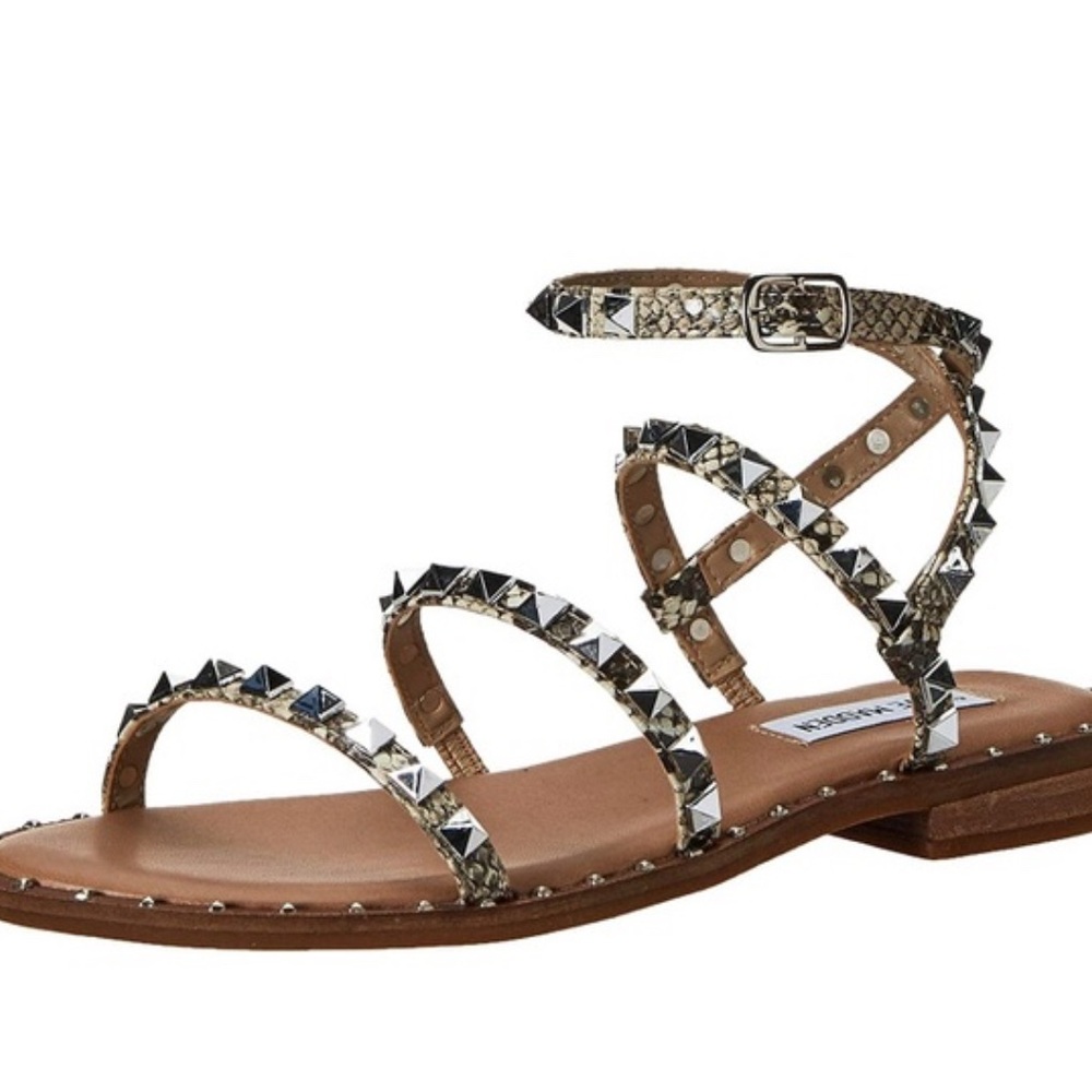 Steve Madden Travel studded snakeskin sandals